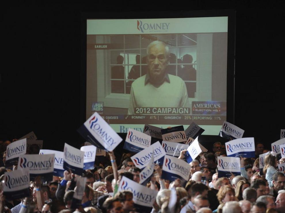 Seguidores de Romney, en Nevada