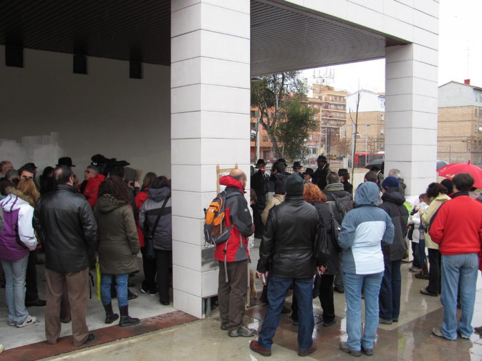 Manifestación de los vecinos de Torrero este domingo por la mañana