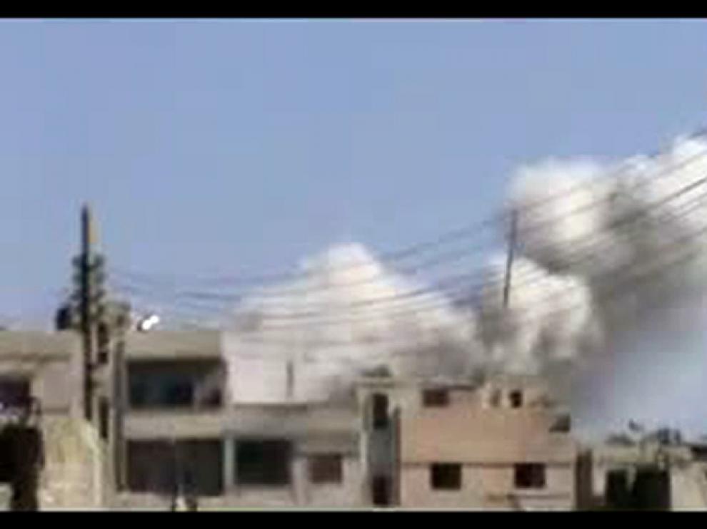 Bombardeo en Homs