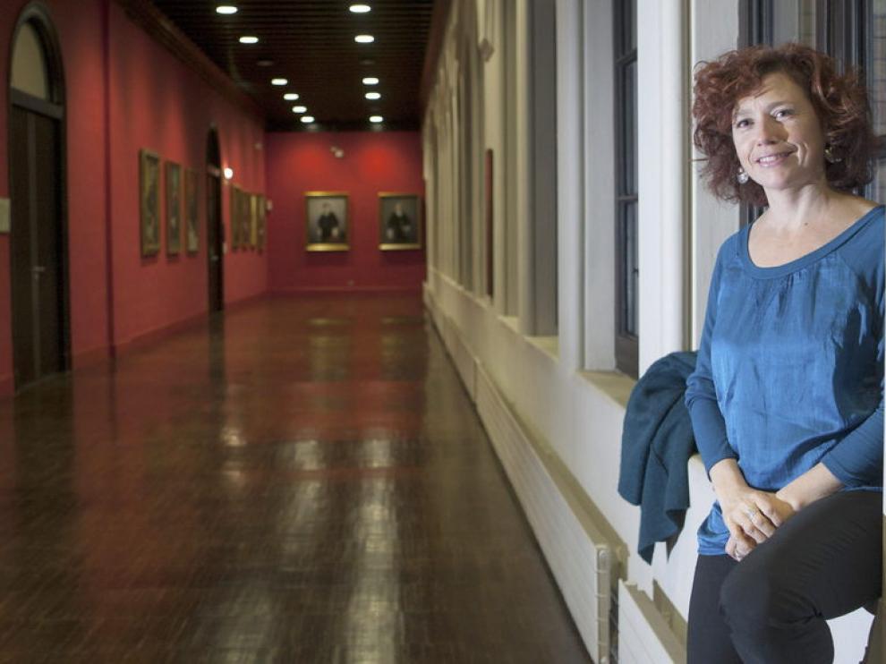 Iciar Bollaín, en el Paraninfo de la Universidad de Zaragoza