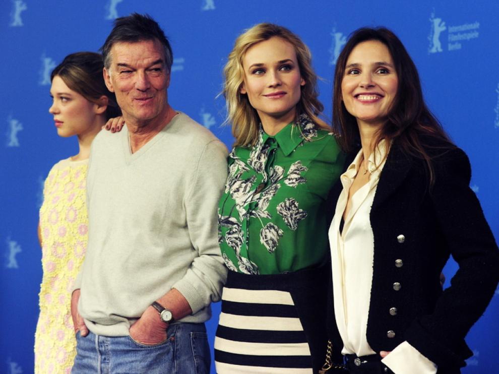 De izda. a dcha., Jacquot, Seydoux, Kruger y Ledoyen