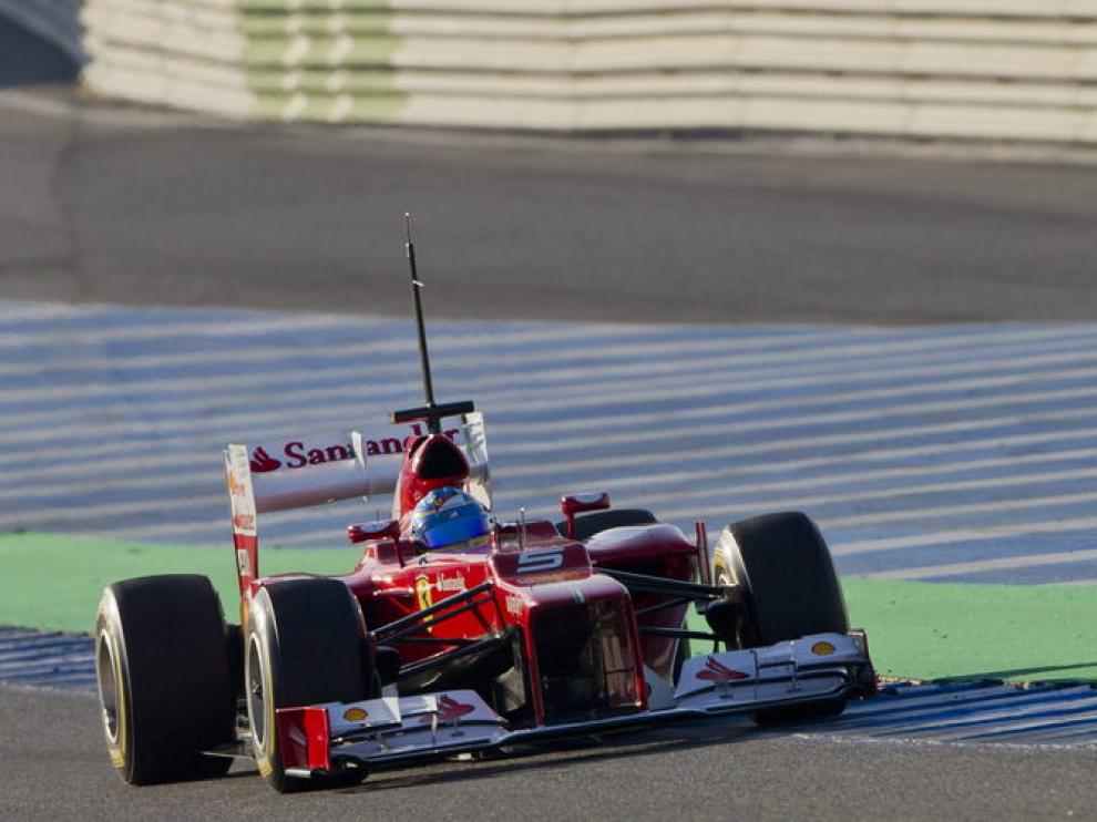 Fernando Alonso, en Jerez