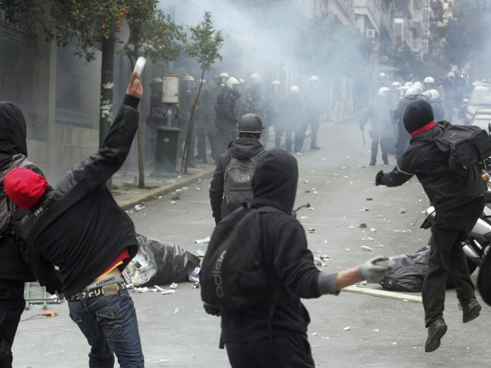 Protestas en Grecia
