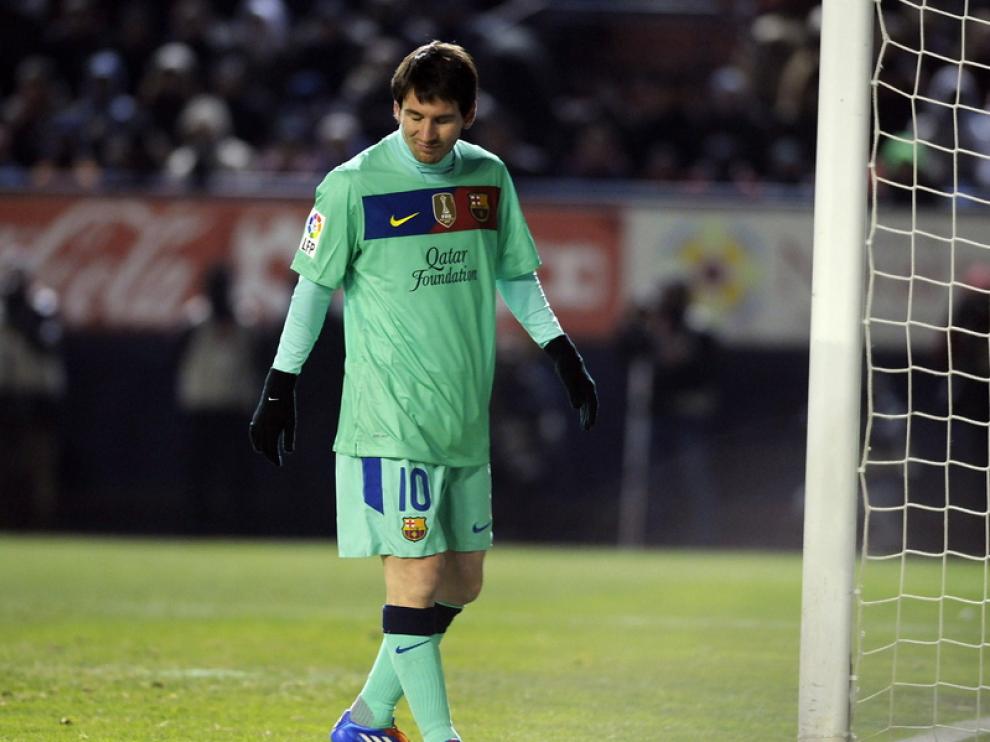 Messi se lamenta de la derrota