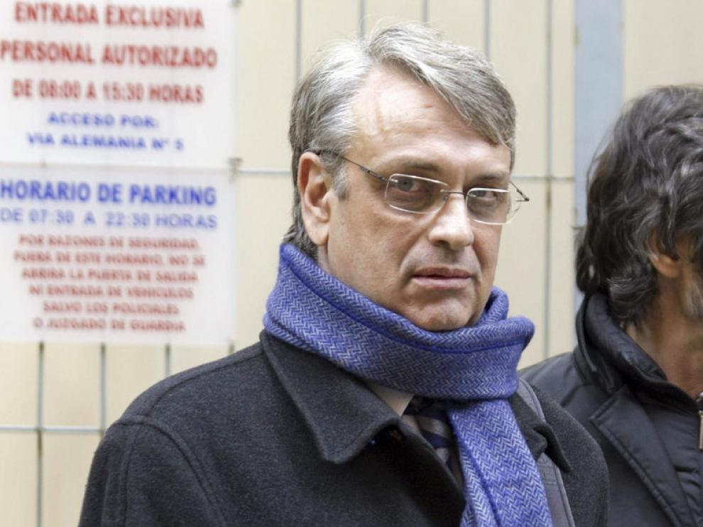 Tejeiro, a su llegada a los juzgados
