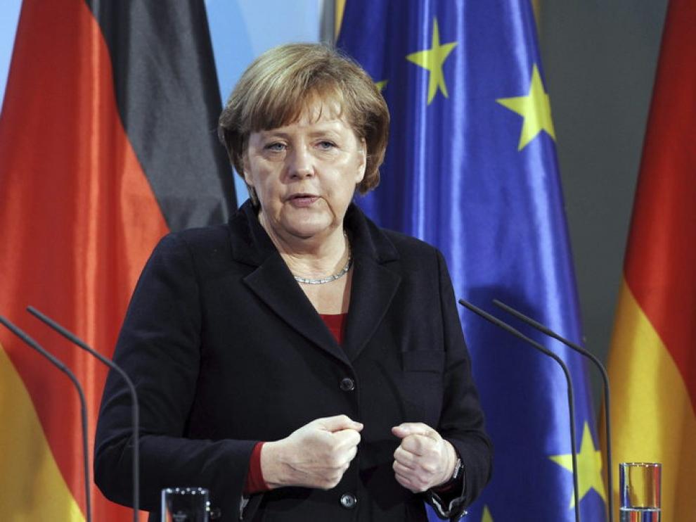 La canciller alemana, Angela Merkel, califica la reforma laboral como modélica.