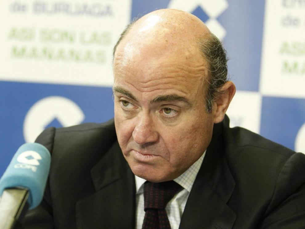 El ministro de Economía, Luís de Guindos, durante su entrevista en la COPE.
