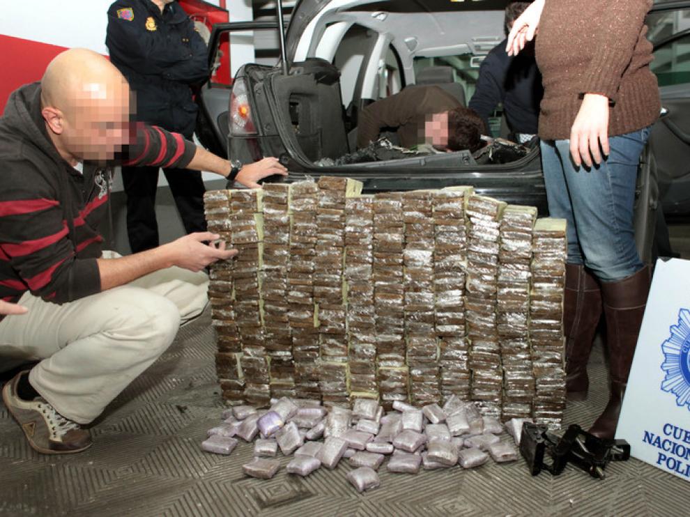 Montante de droga incautado