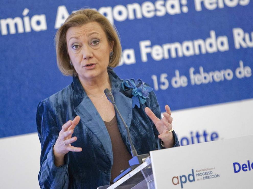 Luisa Fernanda Rudi, presidenta de Aragón