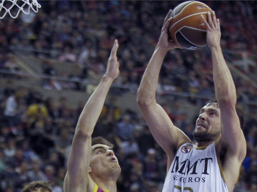 Sergio Llull, del Madrid, en la semifinal