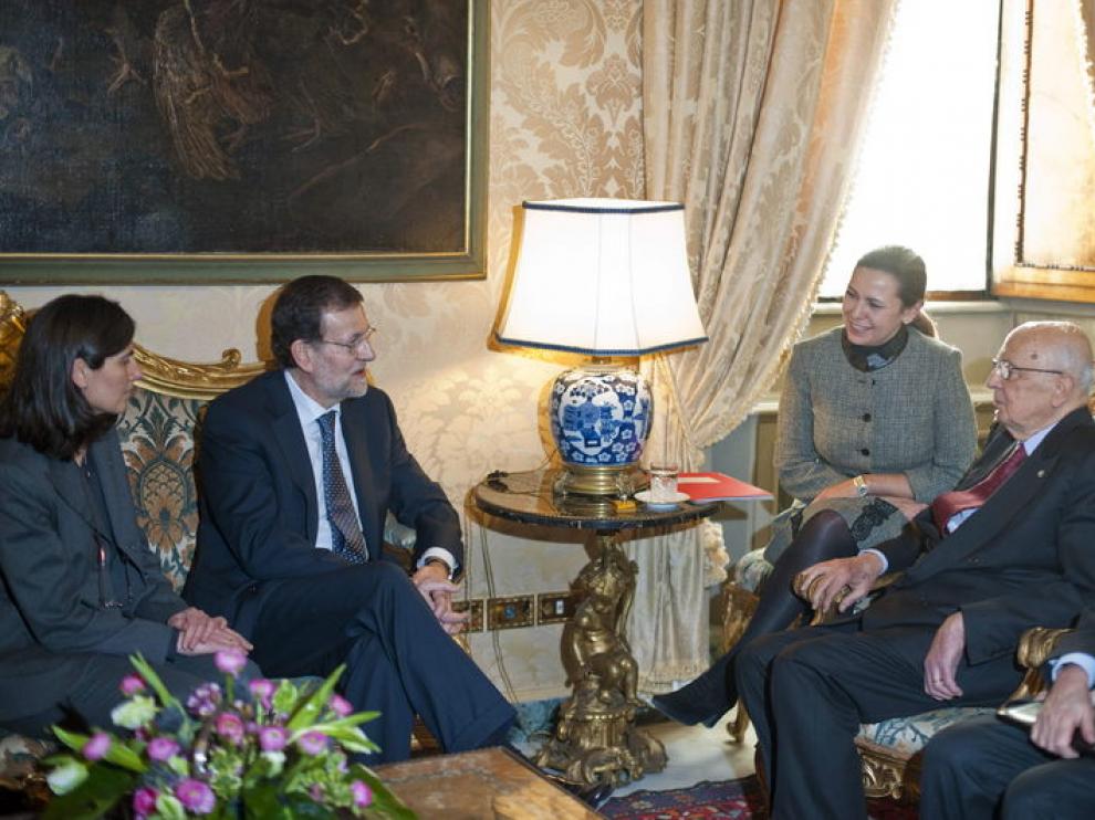 Rajoy recibido por el presidente de Italia