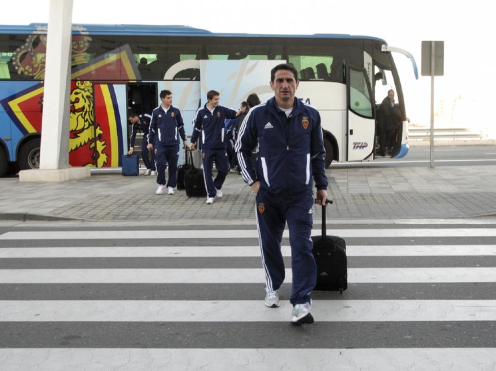 Jiménez, en la estación, rumbo a Málaga