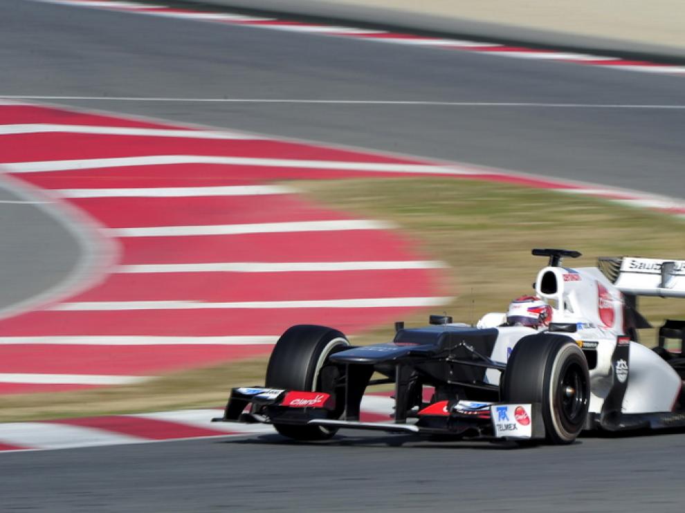 Kobayashi, en el circuito de Cataluña