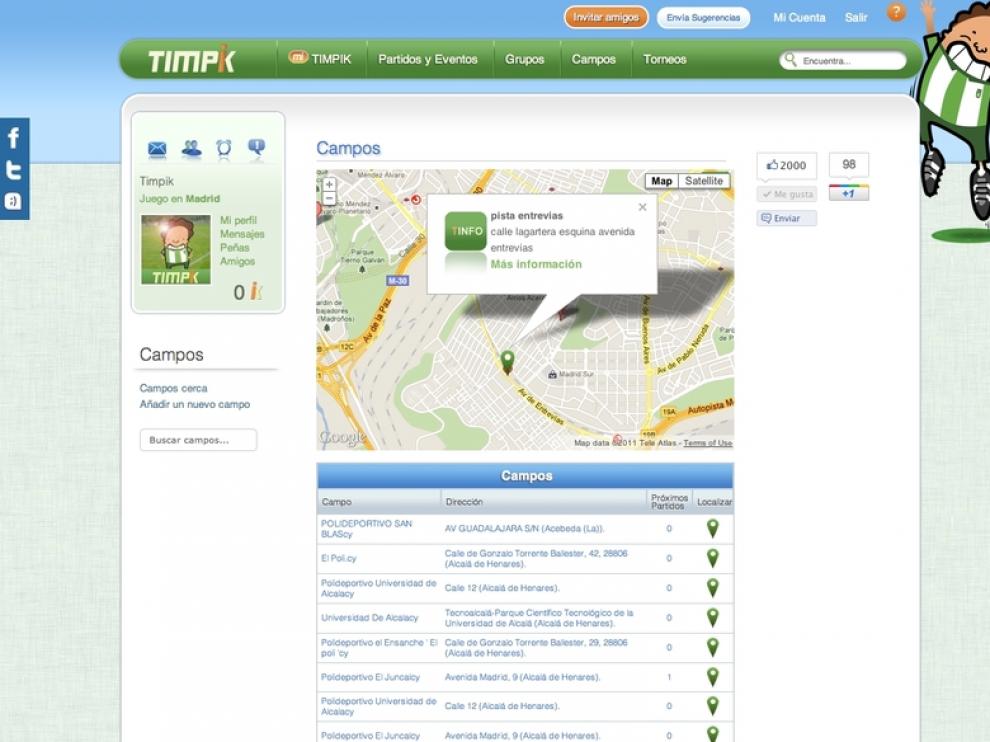 Imagen de la red social Timpik