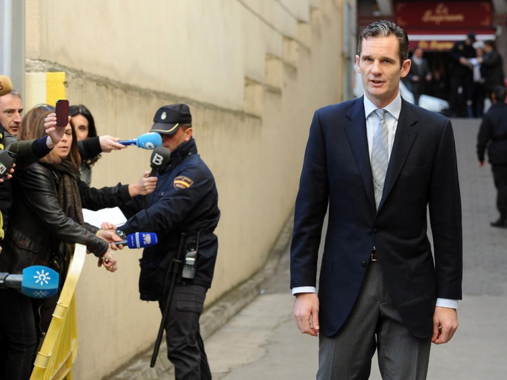 Iñaki Urdangarin ha hablado con los medios antes de entrar a los Juzgados