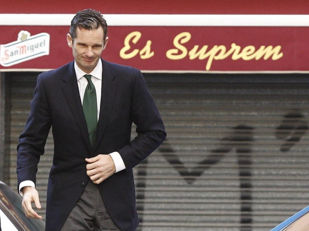 El duque ha vuelto a entrar caminando a los juzgados este domingo