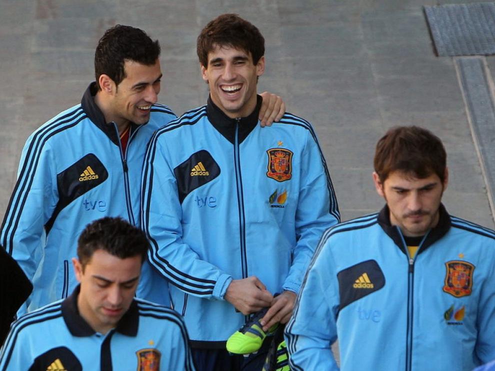 Los jugadores de la Selección llegan a Las Rozas