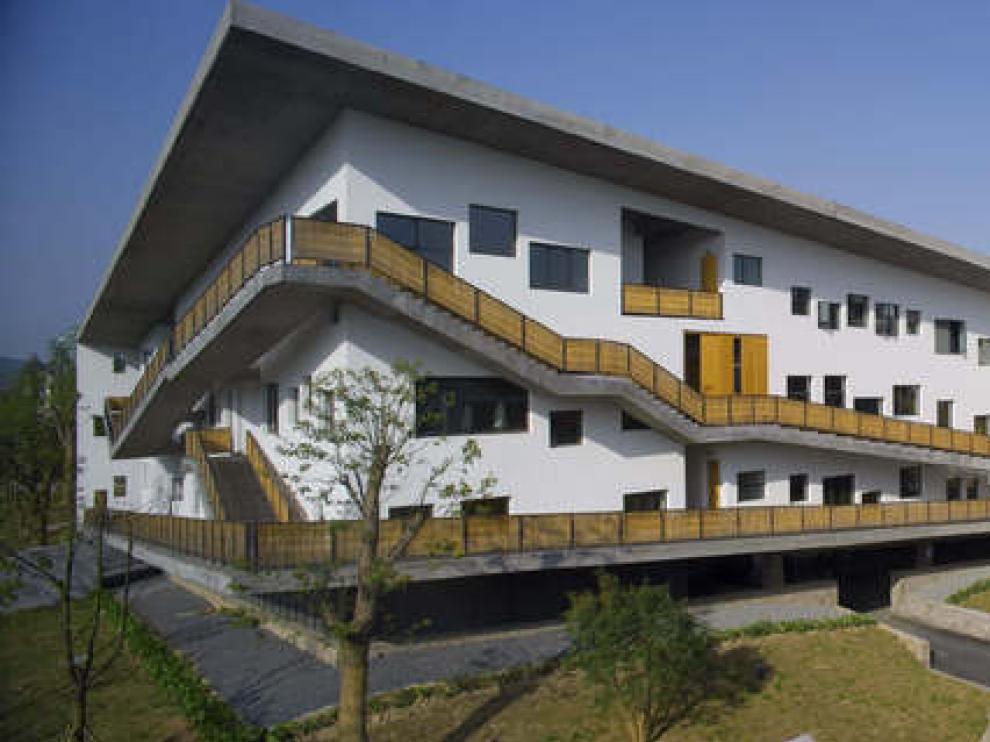 Un edificio del nuevo premiado