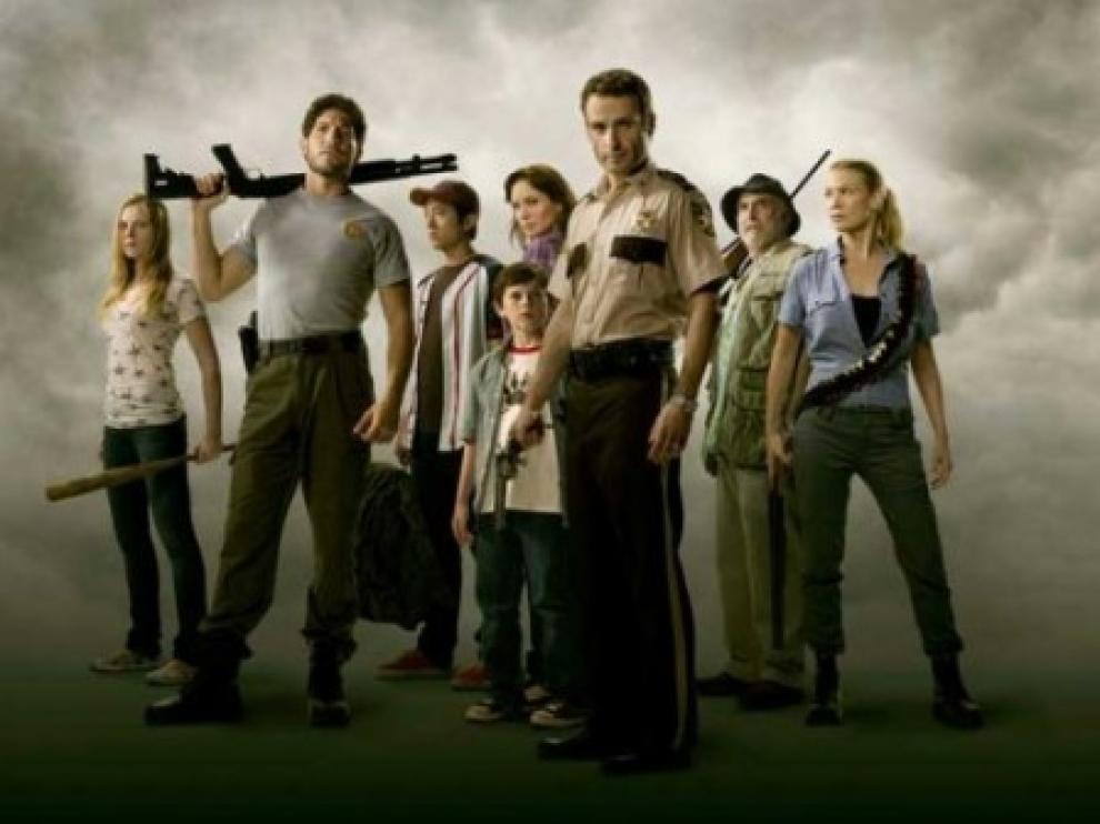 El reparto de la serie, 'The walking dead'.