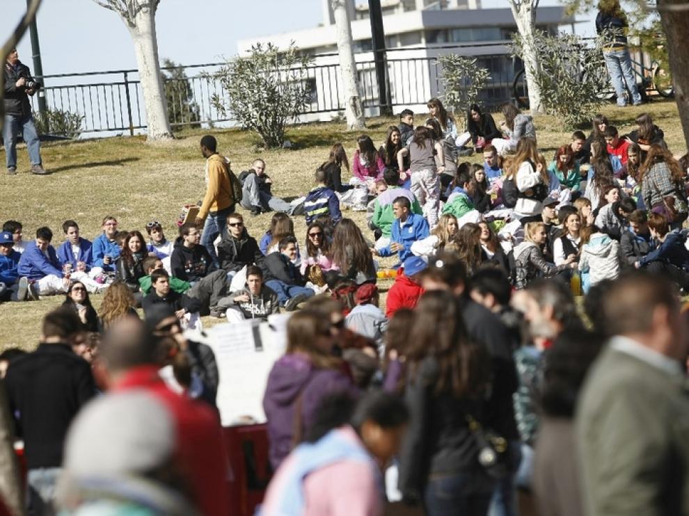 Cincomarzada 2012, en el parque de Oriente