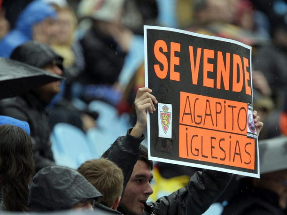 Imagen de un partido en La Romareda