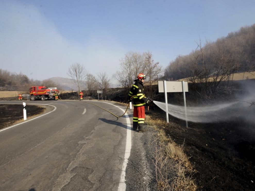 Incendio en Castanesa