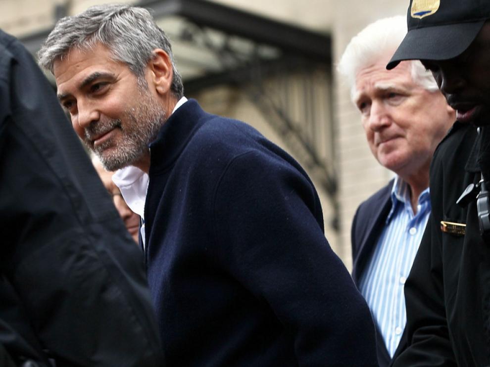 Clooney, en el momento de su arresto
