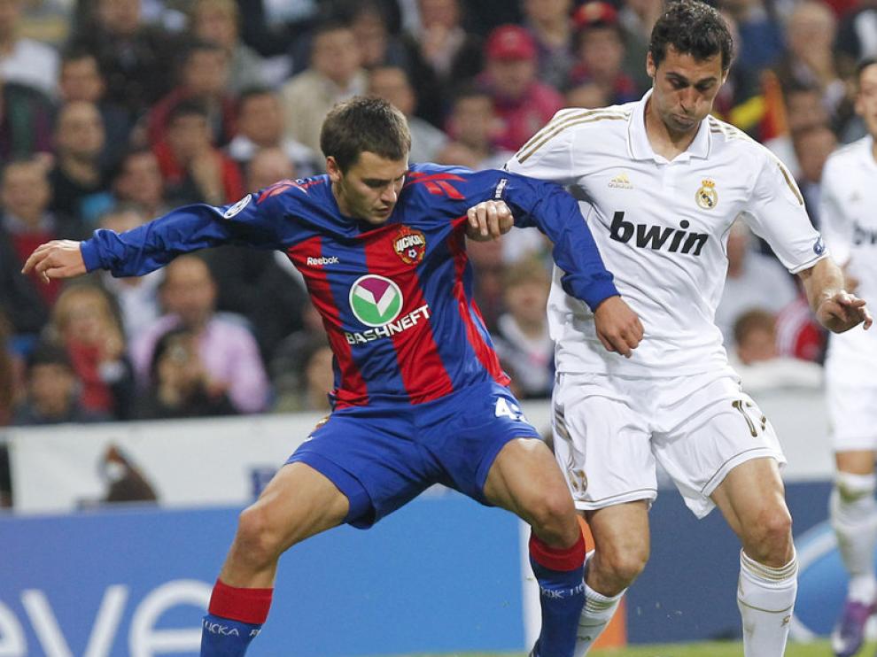 Álvaro Arbeloa durante un partido