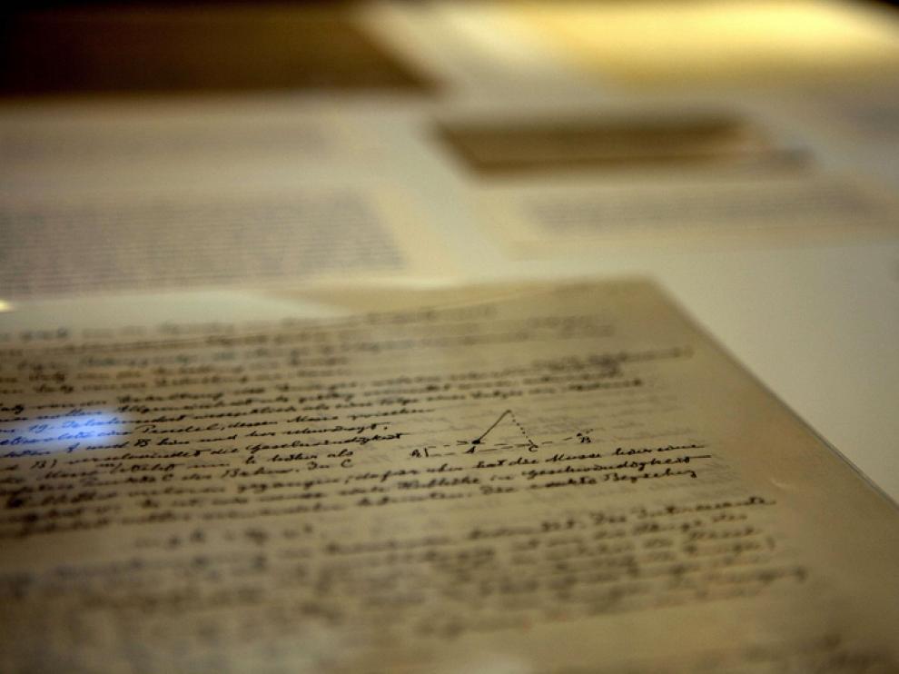 Documento manuscrito de Albert Einstein