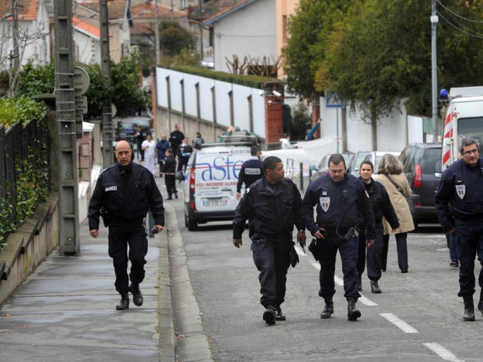 Policías franceses, en el tiroteo de Toulouse