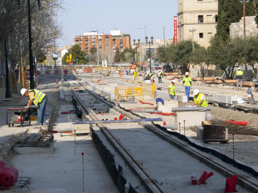 Las obras permitirán la salida hacia el paseo Echegaray