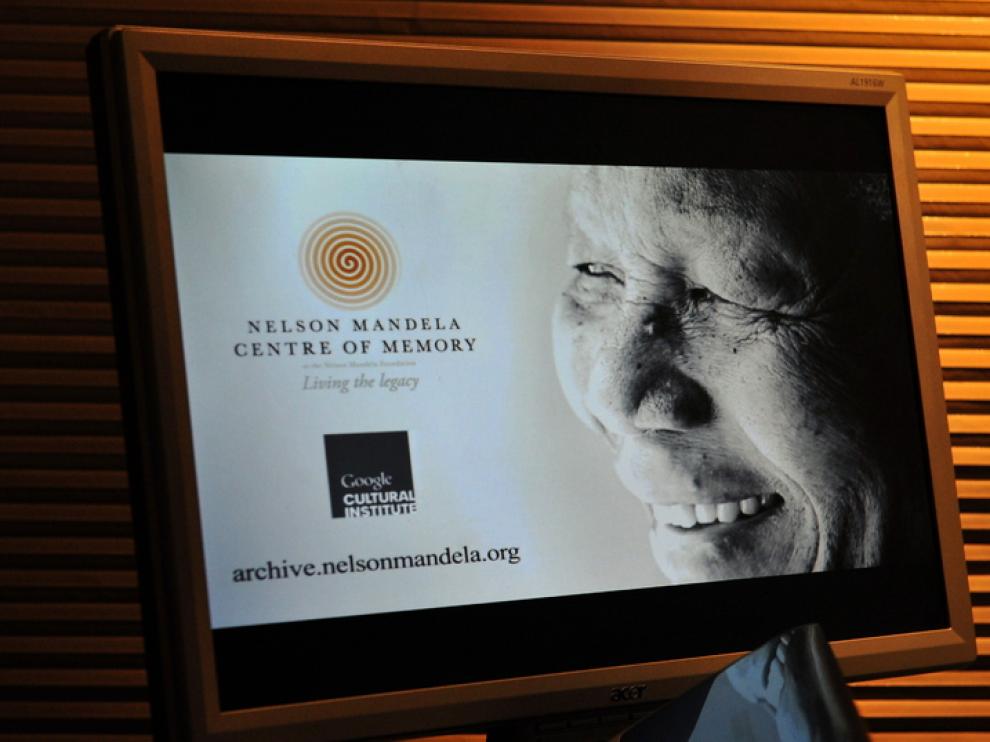 Una imagen del archivo de Nelson Mandela.