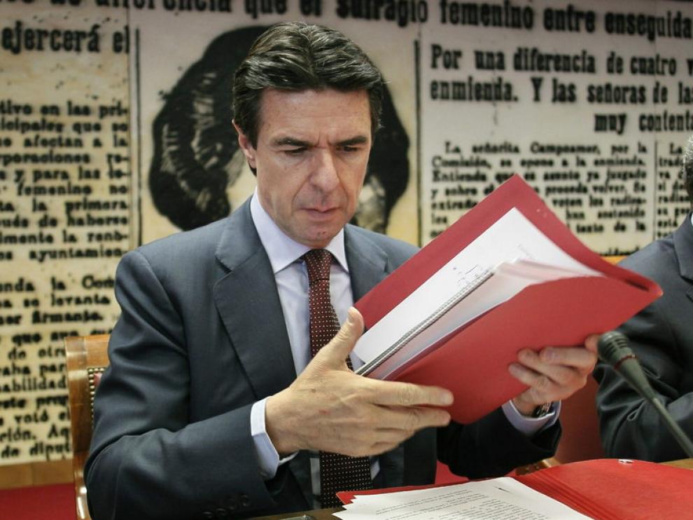 José Manuel Soria durante comparecencia de este miércoles en el Senado.