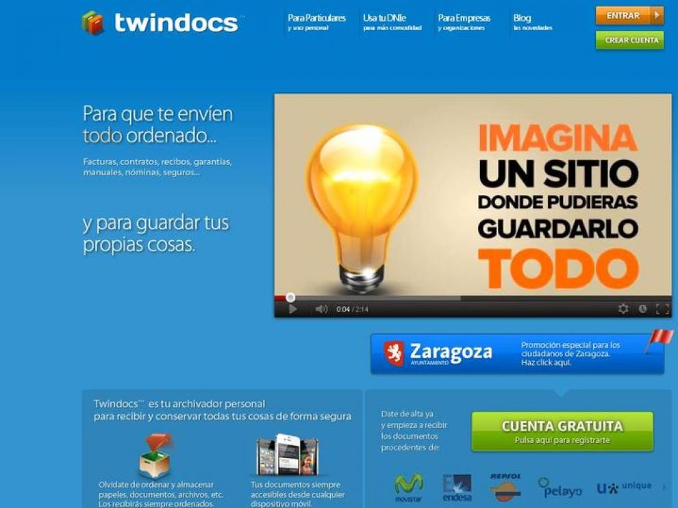 Twin Docs ofrece a sus usuarios un buzón virtual.