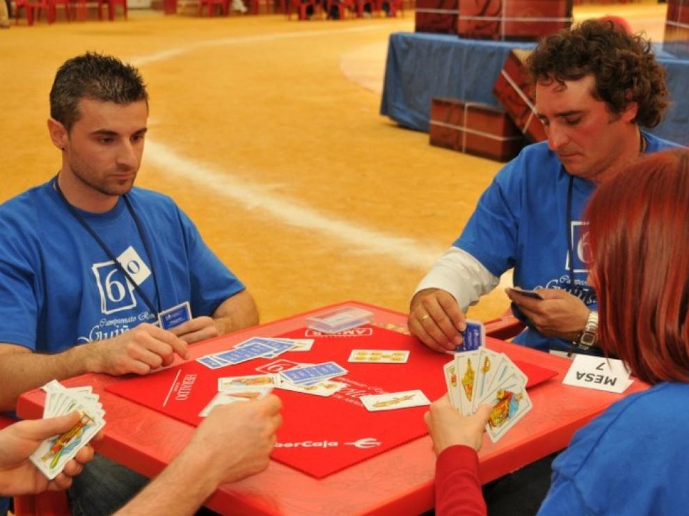 Jugadores campeonato de guiñote Heraldo de Aragón 2011