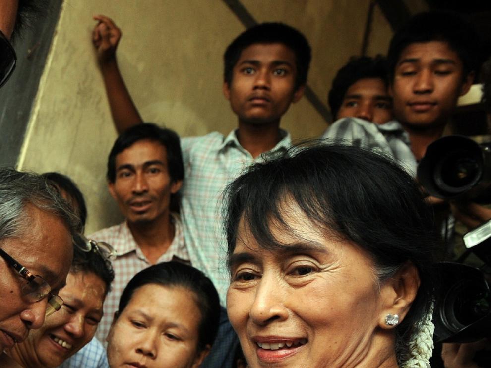 La opositora Suu Kyi