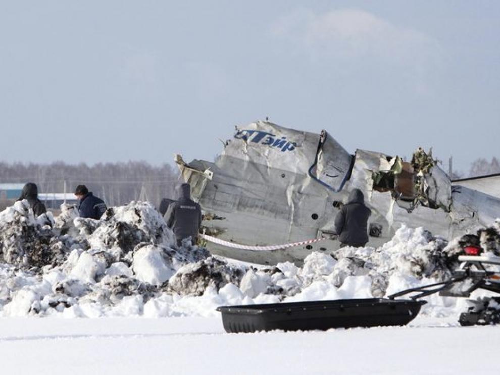 Avión siniestrado en Siberia