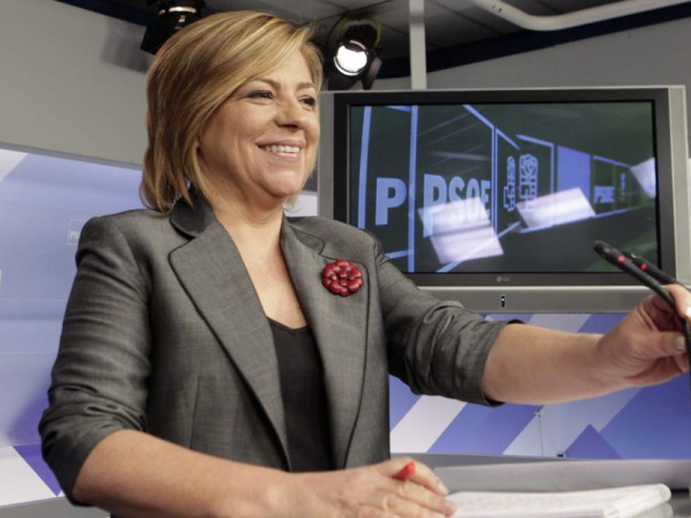 Elena Valenciano, en rueda de prensa