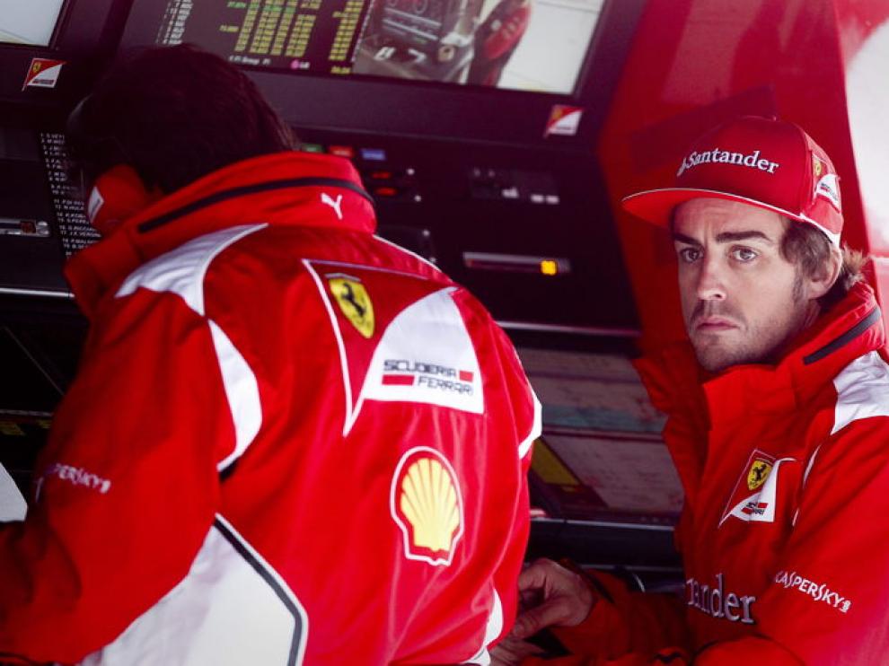 Alonso antes de rodar en China