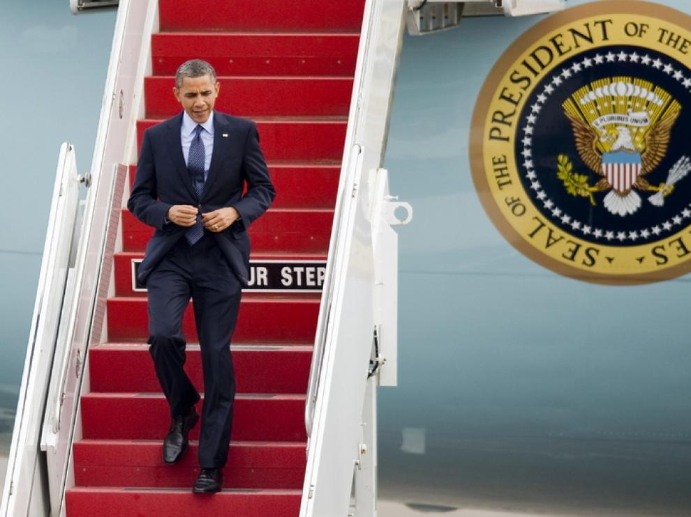 El presidente de Estados Unidos aterriza en Cartagena para asistir a la Cumbre de las Américas.