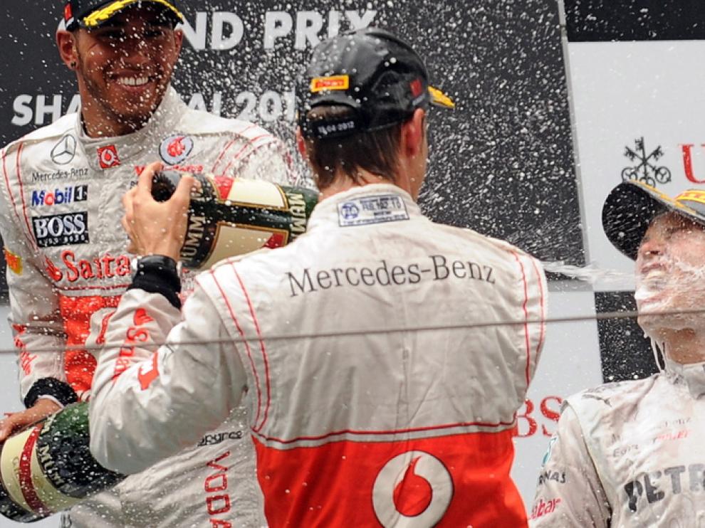 Rosberg (dcha.), ganador en China