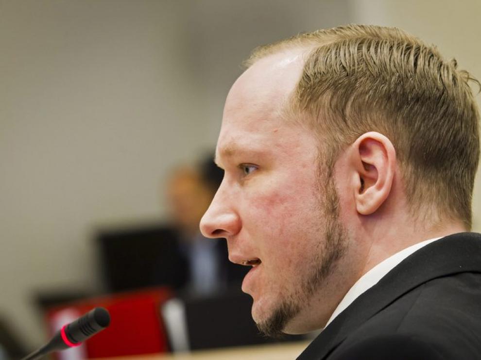 Breivik en el juicio