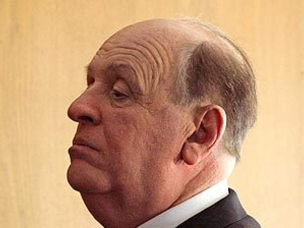 Antonhy Hopkins maquillado como Alfred Hitchcock