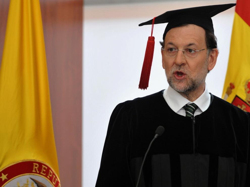 Mariano Rajoy investido doctor honoris causa en una universidad colombiana
