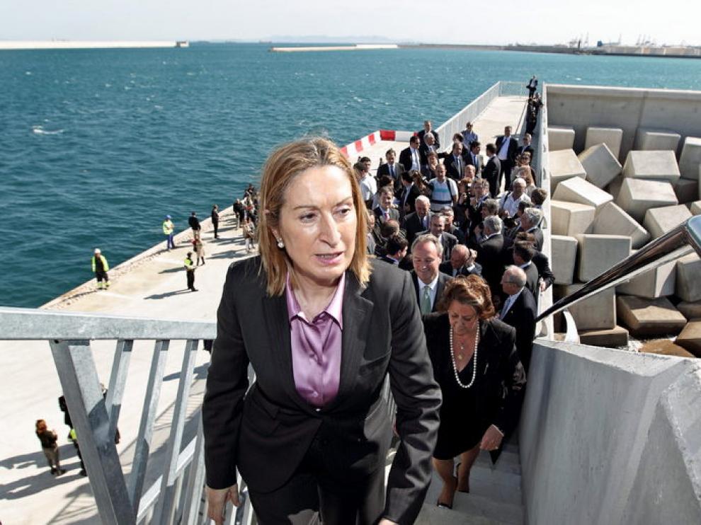 Ana Pastor, durante su visita a Valencia