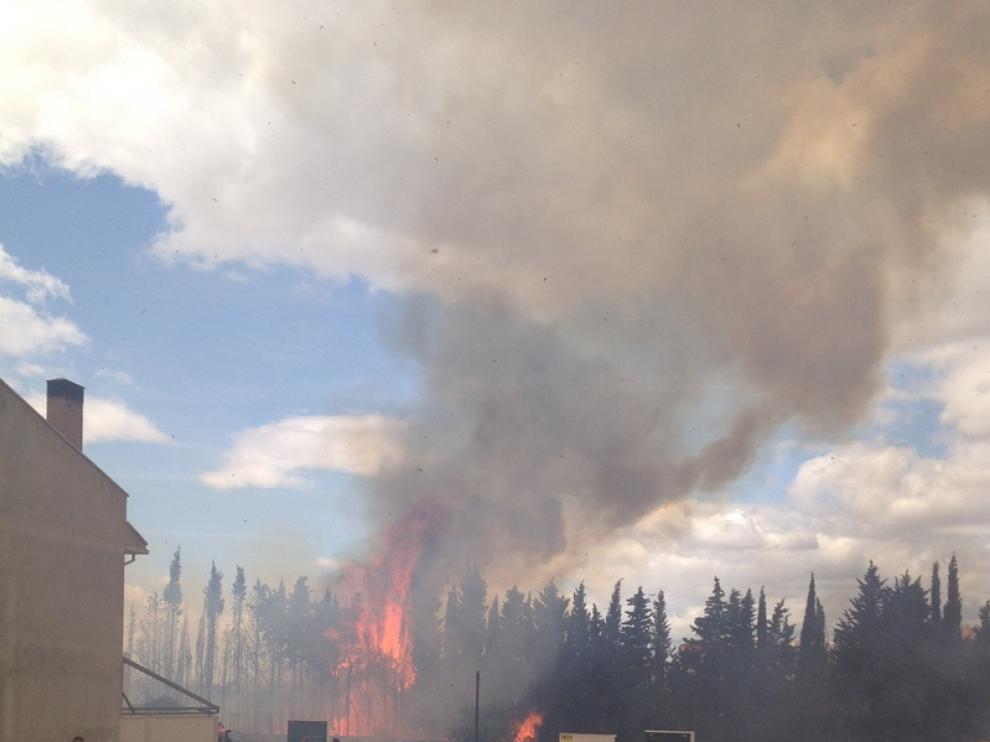 Imagen del incendio