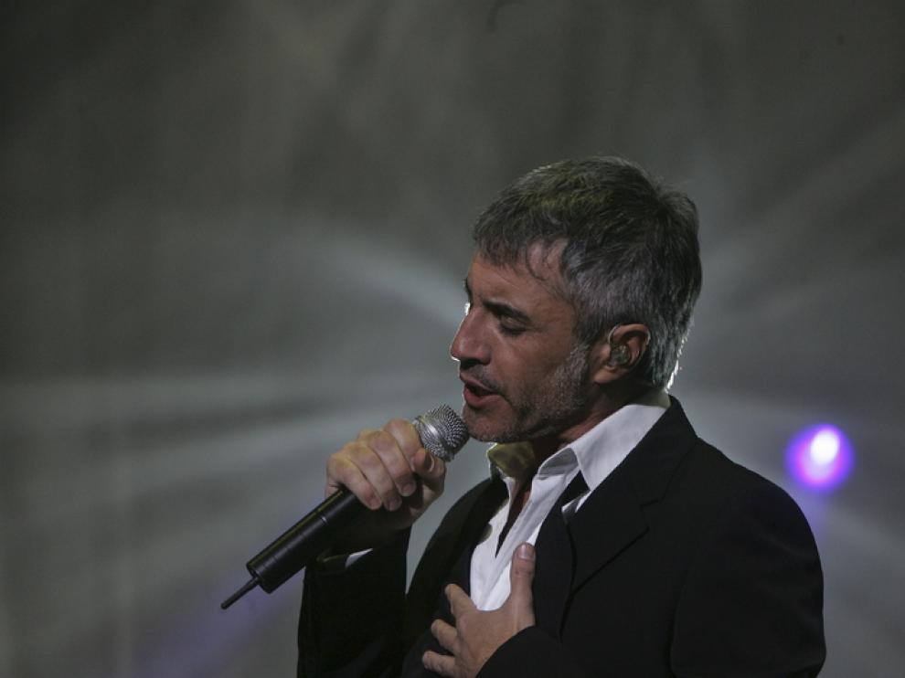 Sergio Dalma durante su actuación