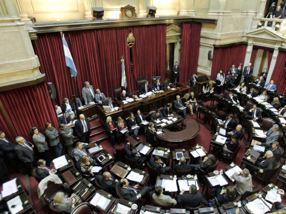 Votación en el Senado argentino