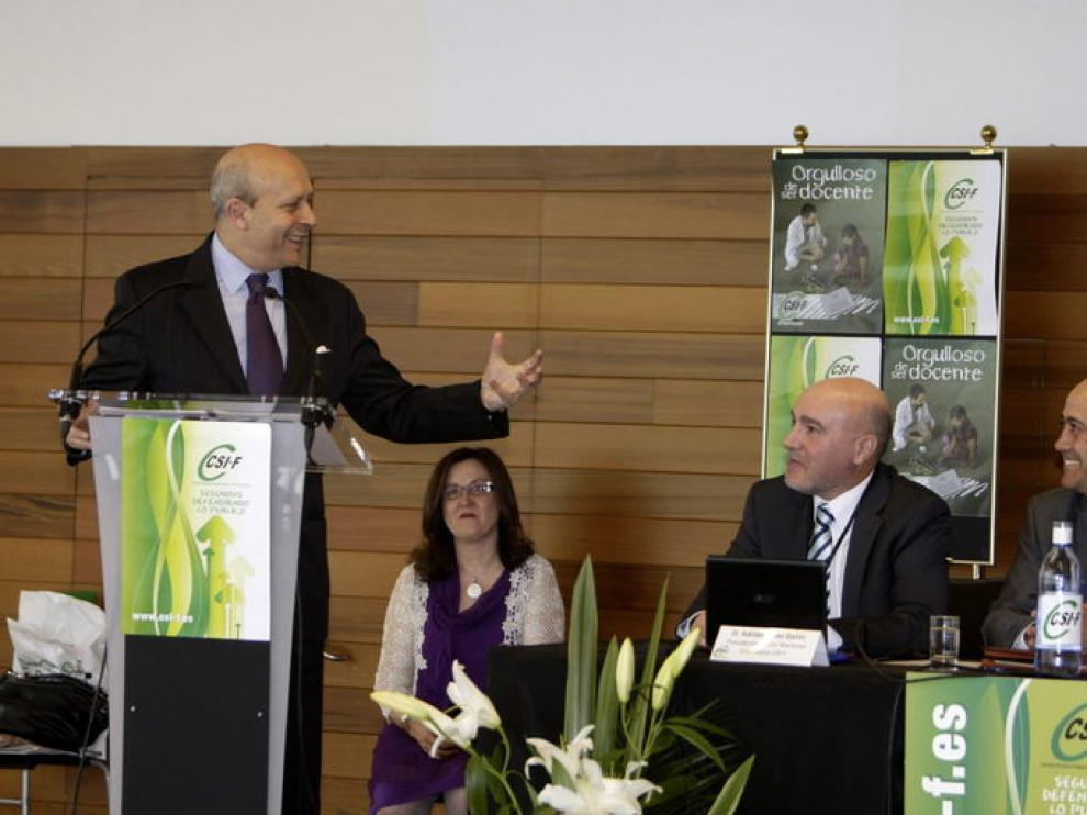 José Ignacio Wert en Zaragoza