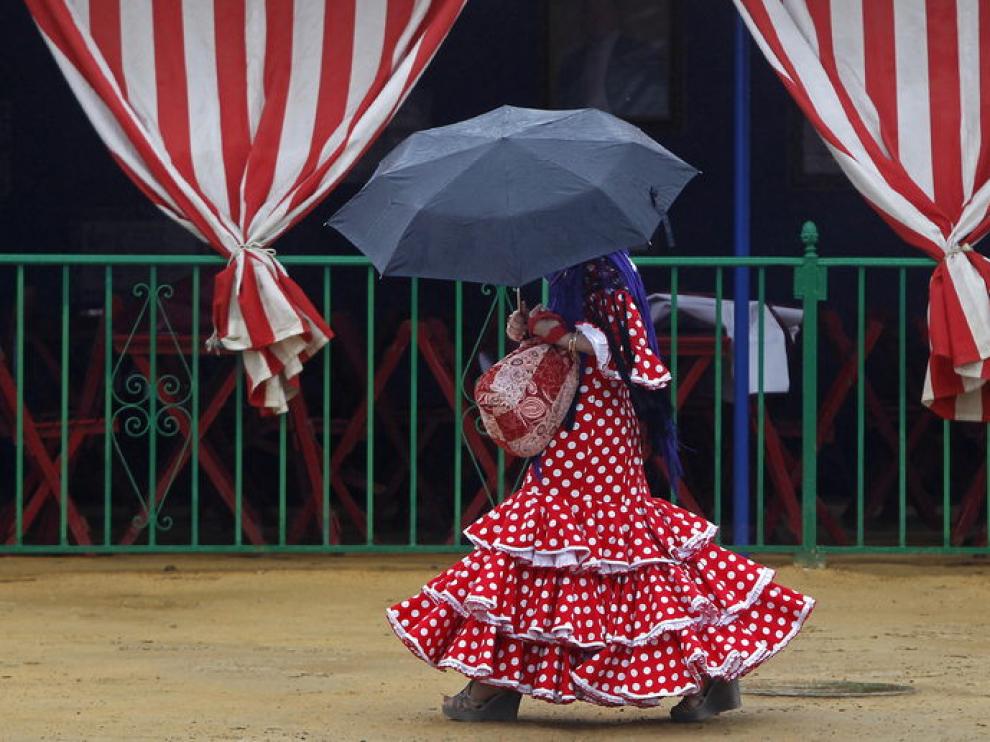 Los paraguas fueron protagonistas e los últimos días de la feria